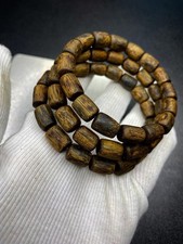 10mm, Natural Wild Purple Kynam Agarwood Beads Bracelet, Rare And Special picture