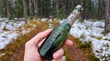 WWI ORIGINAL GERMAN KUPFERBERG GOLD SPARKLING WINE BOTTLE from CHRISTMAS BATTLES picture