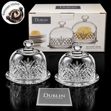 GODINGER DUBLIN MINI CRYSTAL BUTTER PARFAIT SERVER DOME 4