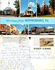 Waynesburg Pennsylvania Pennsylvania Postcard - Green County Courthouse Miller H picture