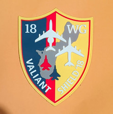 USAF 18th Wing Kadena AB Valiant Shield 2018 PVC MoraleExercise Ptch 18 WG Japan picture