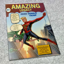 RARE REMASTERED SILVER Metal Donald Trump AMAZING FANTASY ORIGINAL Homage COMIC picture