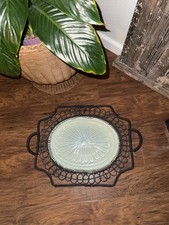 Vintage French Wire Serving Tray/French Country Decor  picture
