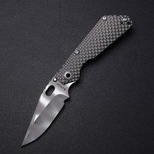 Strider Knives SnG DGG Bowie - Full Titanium / Ghost Stripe MagnaCut Blade picture
