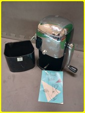 Vintage 1950s Ice-O-Mat Vogue 455 Ice Crusher Manual Hand Crank Black Retro picture