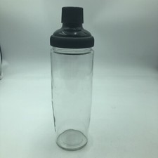 Vintage MCM Barware Glass Cocktail Bar Shaker Drink Mixer picture