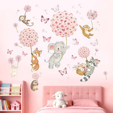Animals Wall Decals for Nursery: Removable 95%+ No-Residue - Peel and Stick Four picture