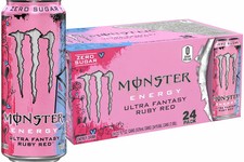 MONSTER ULTRA RUBY RED 16FL OZ CAN 24CT CASE picture