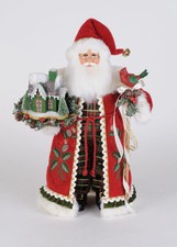 Karen Didion Originals The Lighted Evergreen Village Santa CC18-109 picture