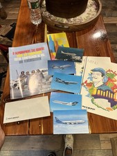 Vintage Lot Olympic Airways Greece London Boeing Postcards Air Companion 1977 picture