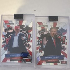 Wild Card Alumination POTUS Donald Trump 2024 Numbered 2-Card Lot ACBP-DT2/DT6 picture