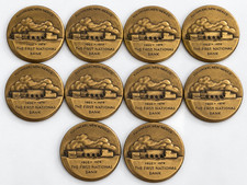 1974 First National Bank Tucumcari NM Bronze Medal Medallic Art Lot of 10 picture