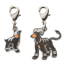 Pokemon Center National Zukan Metal Charm 228 229 Houndour Houndoom Johto picture