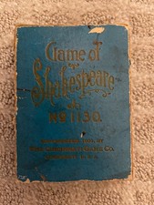  VINTAGE Game of Shakespeare (1901) full deck playing cards, no. 1130 picture