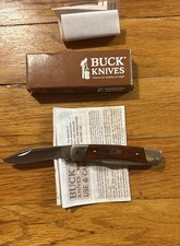 BUCK USA 703 COLT Pocket KNIFE 3 Blade Stockman Wood Handles W/Box & Paper 1996 picture