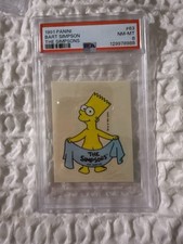 1991 Panini Simpsons Stickers - #63 Bart Simpson - PSA 8 picture