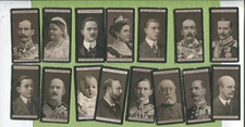 1908 W.D. & H.O. WILLS PORTRAITS EUROPEAN ROYALTY 15 TOBACCO CARD LOT picture