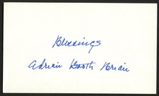 Adrian Booth Brian d2017 signed autograph 3x5 card Actress Red River Range R043 picture