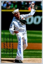 Burke Wilkerson Hand Signed 4 x 6 Photo - WWII US Navy picture