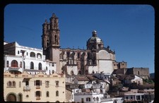 sl28 Original slide 1950 RK Cathedral Hotel Real De Taxco 318a picture