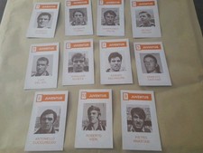 11 VINTAGE '60S JUVENTUS FOOTBALL CARD FIGURES. ORIGINAL OF THE ERA. RARE  picture