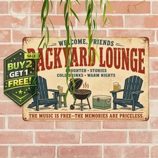 Welcome To The Patio Funny Bar Vintage Metal Sign Outdoor Decor picture