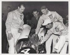 Rex Mays LA CA Bowes Seal Fast Kurtis pit 1946 - Himes Estate Photo picture