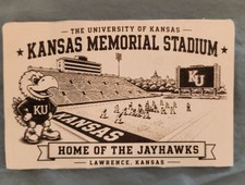 LEATHER University of Kansas JAYHAWKS Memorial Stadium Modern FOOTBALL Lawrence picture