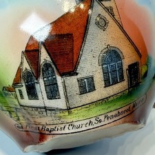 PENOBSCOT MAINE ME Antique BAPTIST CHURCH Souvenir TRINKET TEA CUP picture