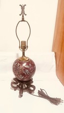 Vintage San Pacific International Chinoiserie Lamp w/longevity character finial. picture