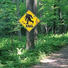 Vintage Sasquatch 24 Gauge Metal Sign, 17 1/2