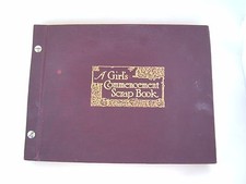 Antique Scrapbook A Girls Commencement Memory Book 1928 Chicago USA Victorian picture