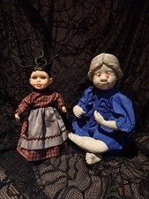 OOAK Creepy Doll With Child Halloween Prop Handmade picture