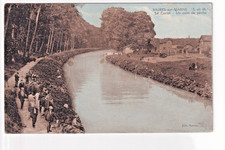 Postcard Vaires-sur-Marne Canal Angler Belle Époque run to Lagny France picture
