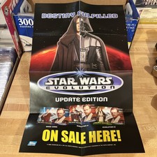 2006 Topps Star Wars Evolution Update Edition Box Topper Poster 10 1/2 X 17 New picture