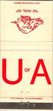 University of Arkansas Vintage Matchbook Cover 5MM28-6 picture