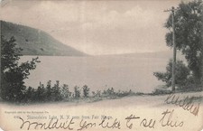 1908 Skaneateles Lake NY from Fair Haven Rotograph RPPC Postcard Posted picture