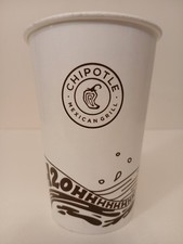 Chipotle Vintage H2O Water Collector's Cup 16 oz Illustrated Rare 2015 NEW, 4 picture