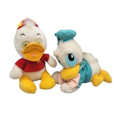 Vtg 1984 Disney Donald Duck Huey Plush Set Disneyland Walt Disney World Retro picture