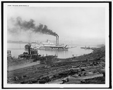 Baton Rouge Louisiana 1910s Levee Stern Wheeler Paul Tulane Steamship picture