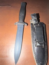 Vintage Ka-Bar 2752 Black Ghost Boot Knife Cleveland Ohio Japan w Original Sheat picture