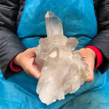 1750g Natural clear quartz cluster quartz crystal mineral specimen healing picture