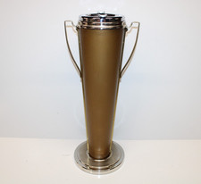 Vintage Mid Century Ash-Away Push Button Cigarette Ashtray Floor Stand picture
