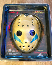 NECA Friday the 13th Jason Voorhees Mask Prop Replica Plastic, Beige/Blue/Black picture