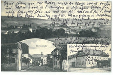 Postcard Großbodungen - Obertorstraße / Gasthaus zum Adler - 1913 - b/w picture