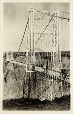 c1920s HANSEN BRIDGE Snake River Canyon Twin Falls Idaho RPPC Postcard COPY picture