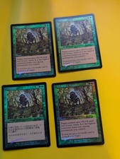 Accelerated mutation playset MTG FOILs. Scourge 2003 4 Card. 1 is non english picture