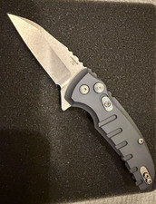 🔥Hogue X1-MF USA Made Manual Button Lock Pocketknife - Gray Aluminum - CPM154🔥 picture