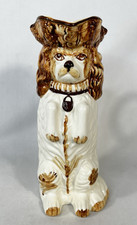 English Staffordshire Style Begging Spaniel Dog Toby Jug Pitcher 10