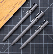 Tactile Turn Smooth Operator Titanium Bolt Action Pen Stonewashed New Dealer picture